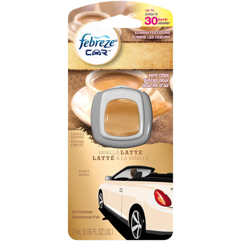 Febreze Car Freshener Vent Clip Freshener Vanilla 2Ml