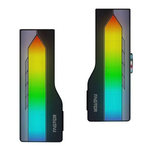 FASTER G2000 RGB Lighting Dual Gaming Wireless Speakers 10W