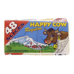 Happy Cow Slice Cheese Regular 800g