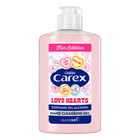 Carex Hand Gel Cleansing Love Hearts 300ml