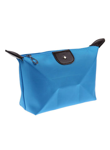 Waterproof Zipper Cosmetic Bag Sky Blue