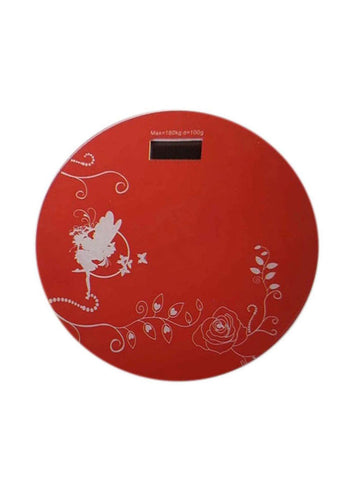 Electronic Health Body Fitness Bathroom Weighing Scale Red