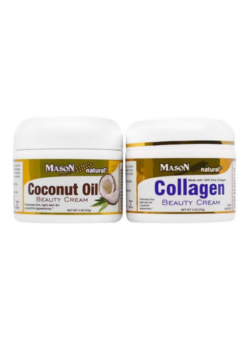 2-Piece Coconut Oil Beauty Cream And Collagen Beauty Cream 57g