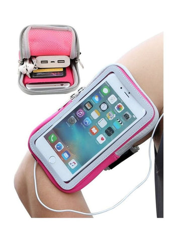 Sports Waterproof Armband For Smartphone Pink