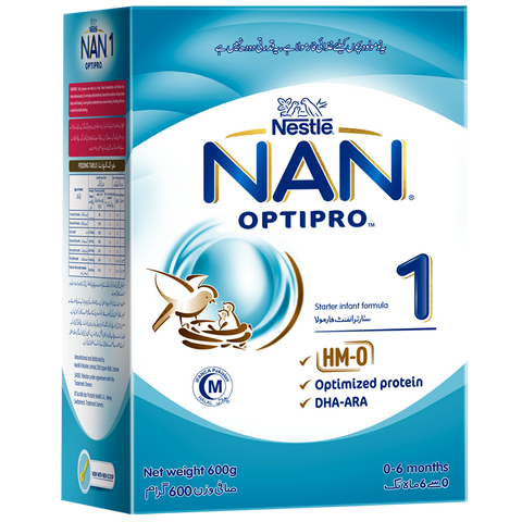 Nestle Milk Powder Nan 1 Optipro 600 Gm