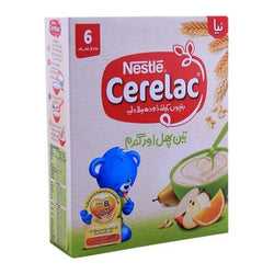 Nestle Cerelac Three Fruits And Wheat 175 Gm