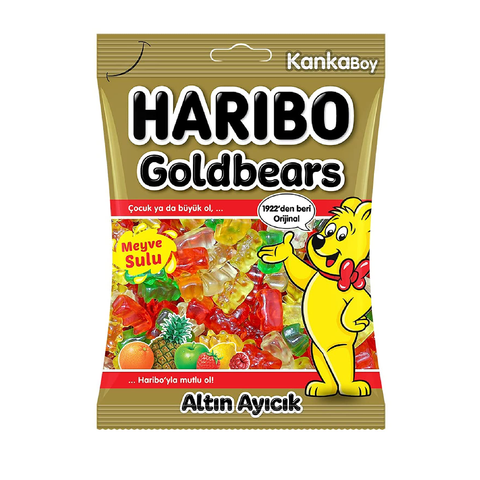 Haribo Gold Bears With Fruit Juice 80G