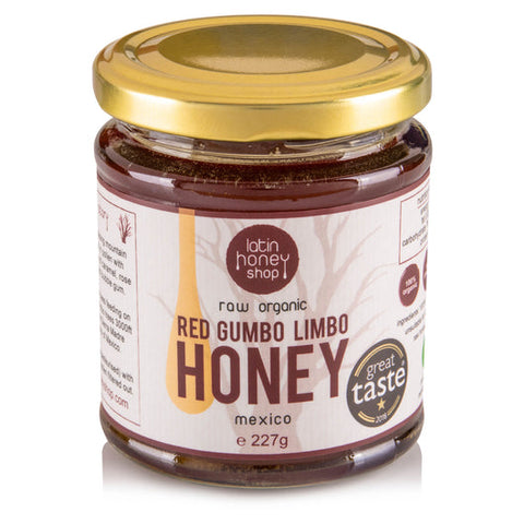 Raw Organic Red Gumbo Limbo Honey from Mexico 227g