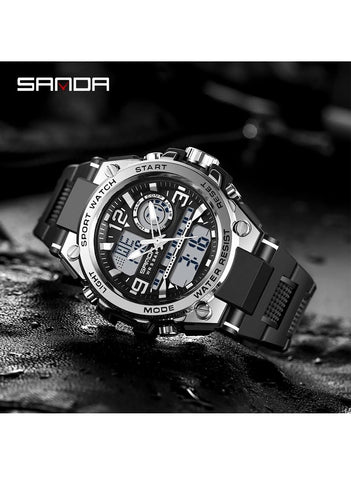 SANDA Top Brand Original Sports Wrist Watch For Men