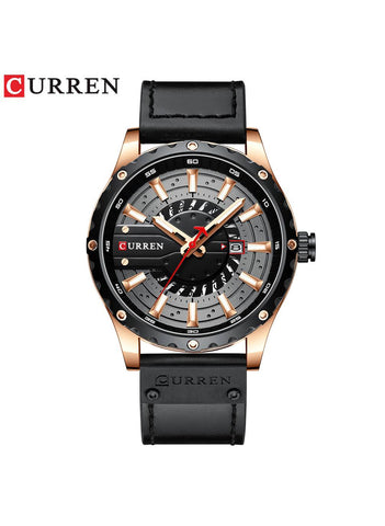 Curren Sports Men Watch Black/Gold