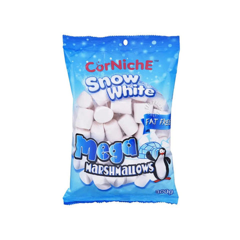 Corniche Snow White Mega Fat Free Marshmallows 300g