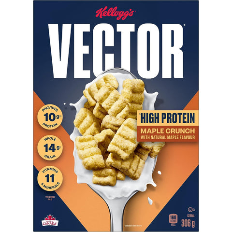 Kelloggs Cereal Vector Maple Crunch 306g