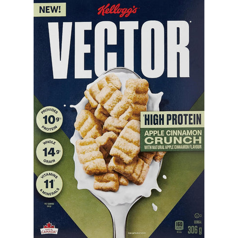 Kelloggs Vector Apple Cinnamon 306g