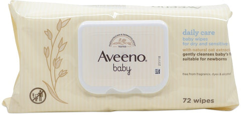 Aveeno Baby Wipes Daily Care 72 Pcs