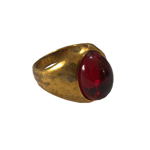 Red Aqeeq Hand Made Womens Ring