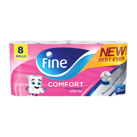 Fine Comfort Toilet Paper Roll 8+2