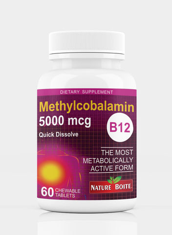 B12 Methylcobalamin Quick Dissolve 5000Mcg 60 Tablets