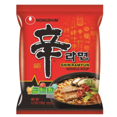 Nongshim Shin Ramyun Noodles Spicy PKT 120g