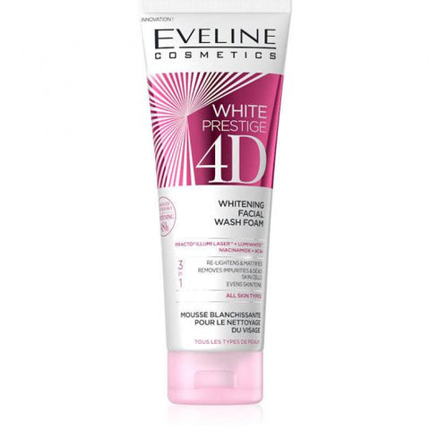 White Prestige 4D Whitening Facial Wash Foam 100ml