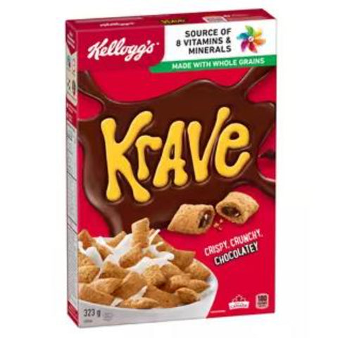 Kelloggs Cereal Krave Chocolates 323g