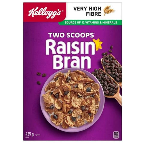 Kelloggs Cereal Raisin Bran Deux 425g