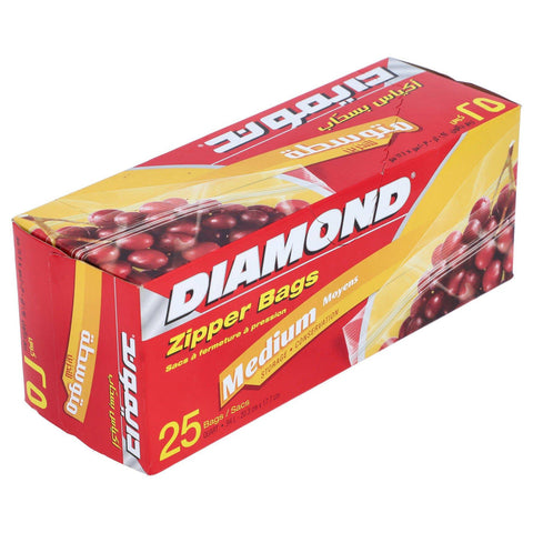 Diamond Storage Bags Med 12X25S