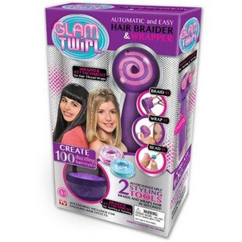 Girls Automatic & Easy Hair Braider Hair Divider Wrapper Purple