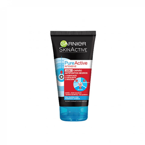 Garnier Pure Active Intensive 3 In 1 Charcoal Mask 150ml