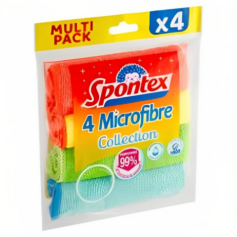 Spontex Microfibre 4Pcs