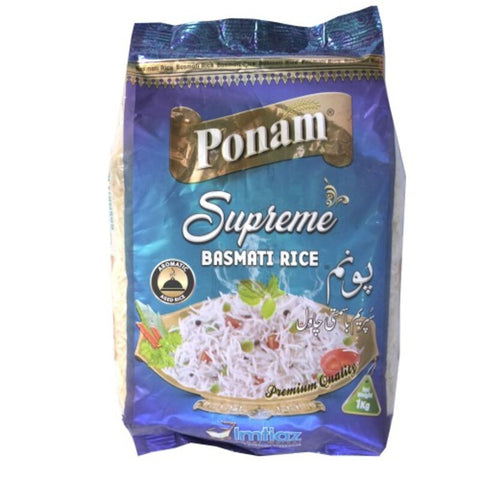 Ponam Supreme Basmati Rice 1Kg