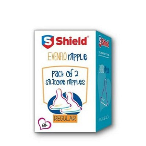 Shield Silicone Nipple Evenflo Regular 2's