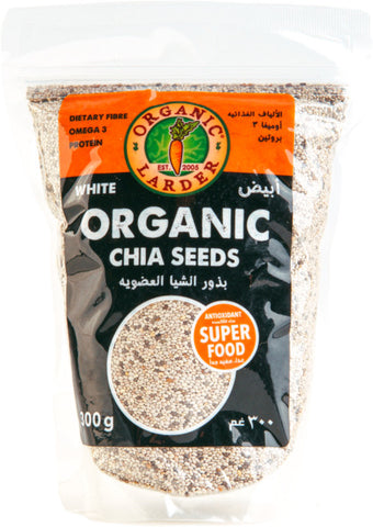 Organic Larder Organic White Chia Seeds 300g