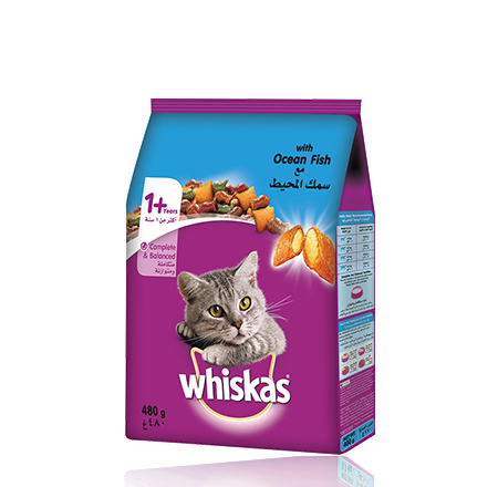 Whiskas Cat Food Ocean Fish 480g