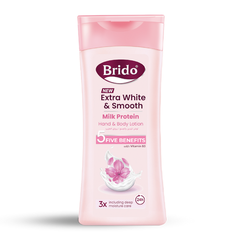 Brido Milk Protein Hand & Body Lotion- Extra White & Smooth