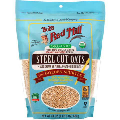 Brm Organic Steel Cut Oats 24Oz 680G