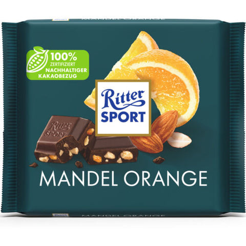 Ritter Sport Chocolate Mandel-Orange 100g