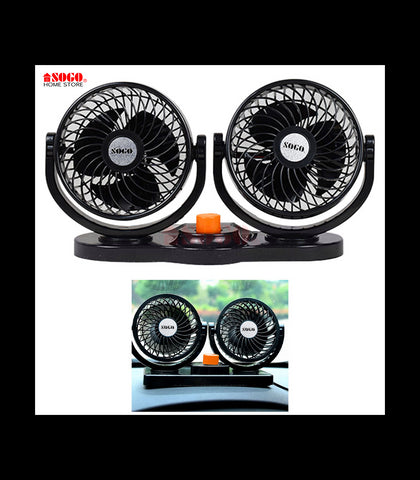 Sogo Double Headed Car Fan