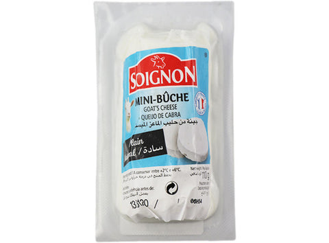 Soignon Mini Log Goat Cheese Plain 110g