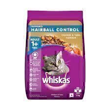 Whiskas 1+ Hairball Control Cat Food Chicken & Tuna Flavor